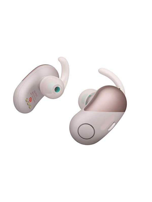 Wireless Bluetooth in Ear Headphones: Noise Cancelling Sports Workout Ear Buds for Exercise and Running - Cordless, Sweatproof Sport Earphones, Built-in Microphone, Extra Bass –Pink WF-SP700N/P 