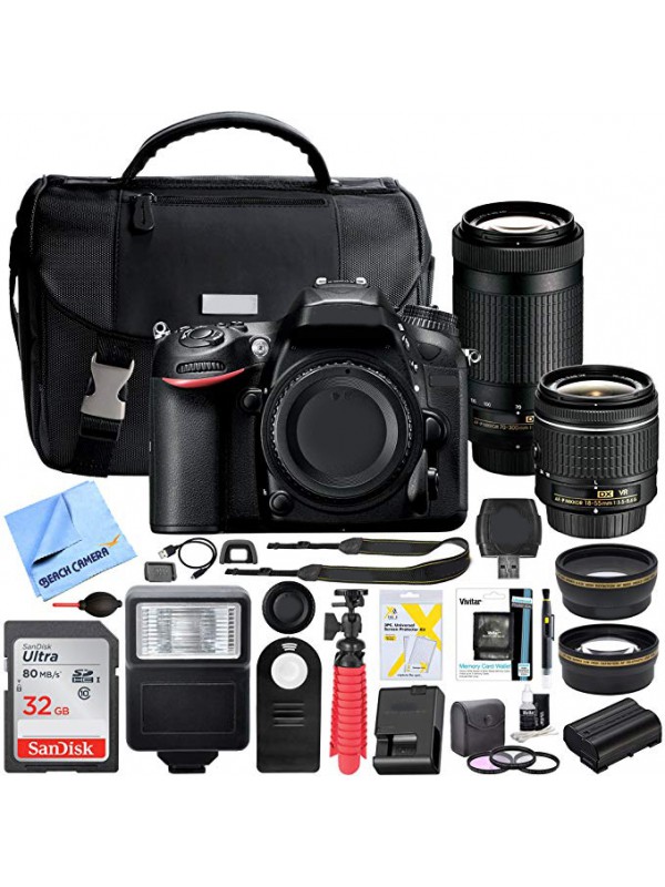 Dual Zoom Lens Kit DSLR Camera With AF-P DX 18-55m...