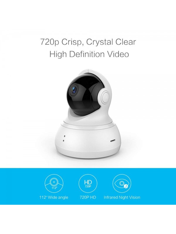 Camera Pan/Tilt/Zoom Wireless IP Indoor Security Surveillance System 720p HD Night Vision, Motion Tracker, Auto-Cruise, Remote Monitor with iOS