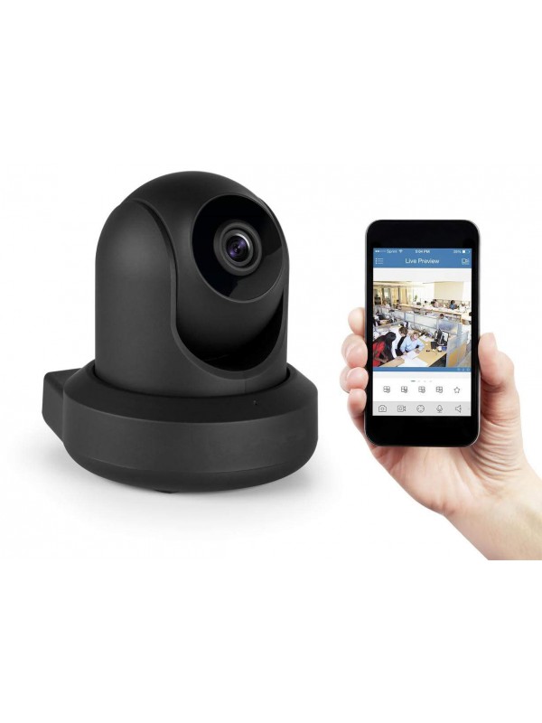 WiFi Video Security IP Camera with Pan/Tilt, Dual Band 5ghz/2.4ghz, Two-Way Audio, 3-Megapixel @ 20FPS, Wide 90° Viewing Angle and Night Vision IP3M-941B